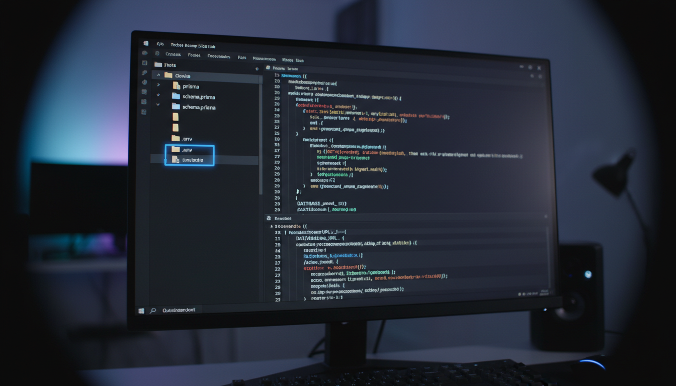 Fresh Prisma setup inside VS Code
