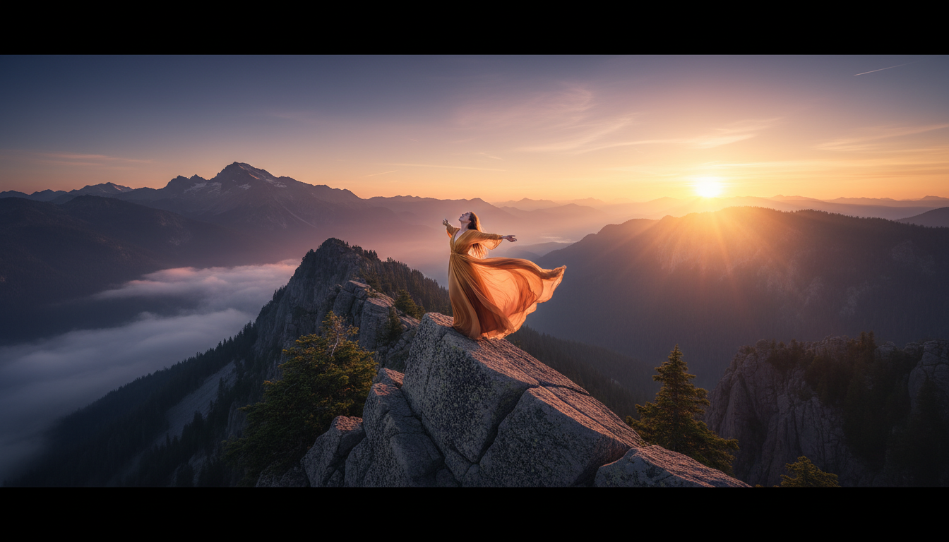 Sunrise after a solo trek: the visual metaphor for fear transformed into freedom.