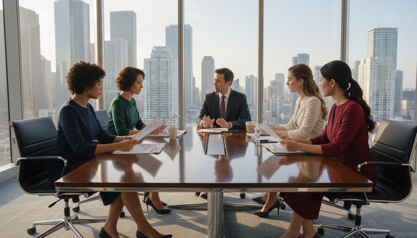 Ethics review board evaluating proposed AI deployment